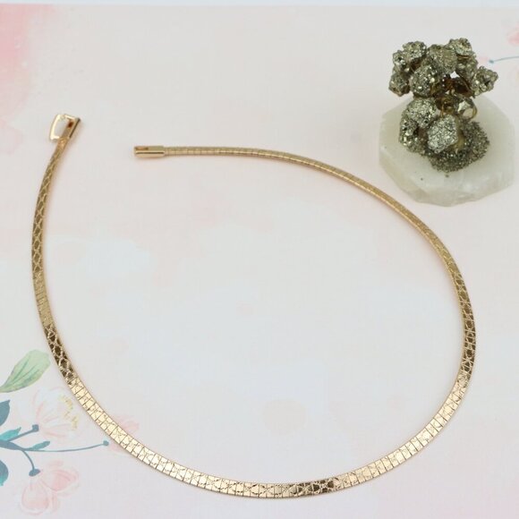 "Elegant Rose Gold Flat Chain Necklace for Women, XPNL0328 - Picture 1 of 10